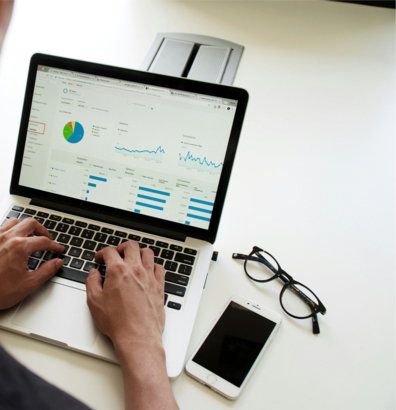 person using MacBook Pro